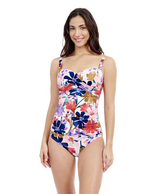 Profile By Gottex Melody D Cup Underwire Tankini Tops | Profile Melody Multi