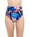 Melody Shirred High Waist Swim Bottom - Waist Bikini Bottom