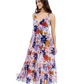 Side View Of Profile By Gottex Melody V Neck Cover Up Maxi Dress | Profile Melody Multi