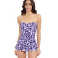 Front View Of Profile By Gottex Juliette Bandeau Swimdress One Piece Swimsuit | Profile Juliette Navy