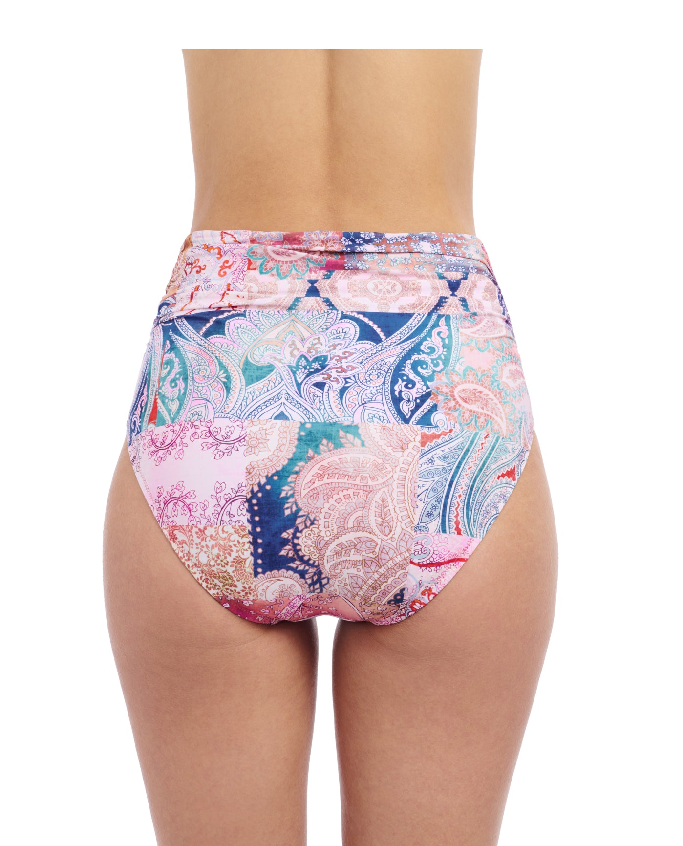Karma Shirred High Waist Swim Bottom
