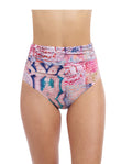 Karma Shirred High Waist Swim Bottom