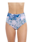 Karma Shirred High Waist Swim Bottom