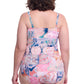 Profile By Gottex Karma Plus Size Underwire Bandeau Swimdress | Profile Karma Multi