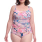 Profile By Gottex Karma Plus Size Underwire Bandeau Swimdress | Profile Karma Multi
