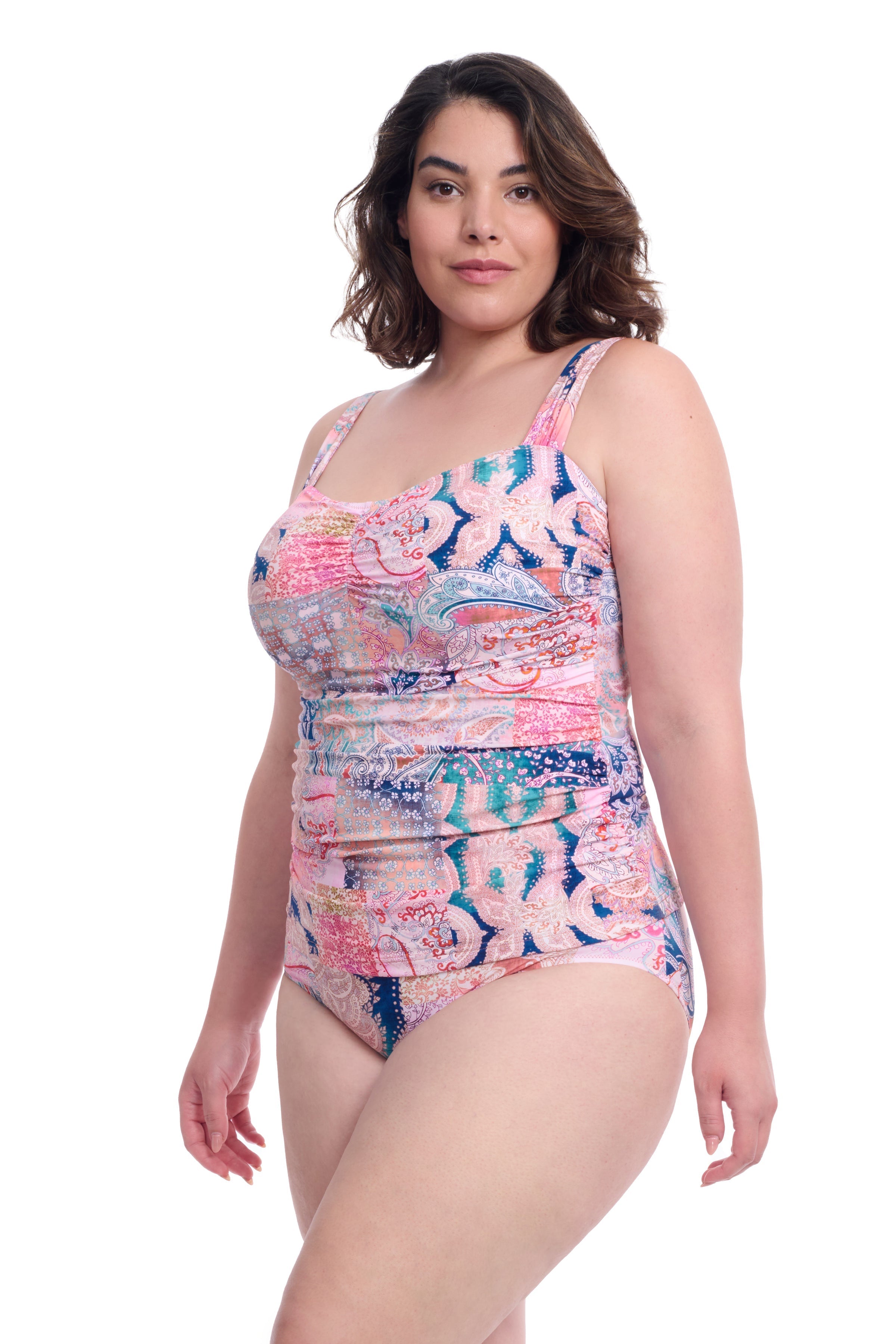 Karma Plus Size Sweetheart Underwire Tankini Top