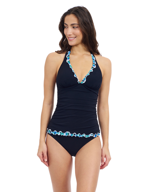 Profile By Gottex Bachata V Neck Halter Tankini