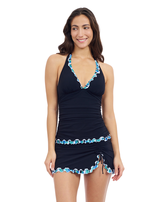 Profile By Gottex Bachata V Neck Halter Tankini