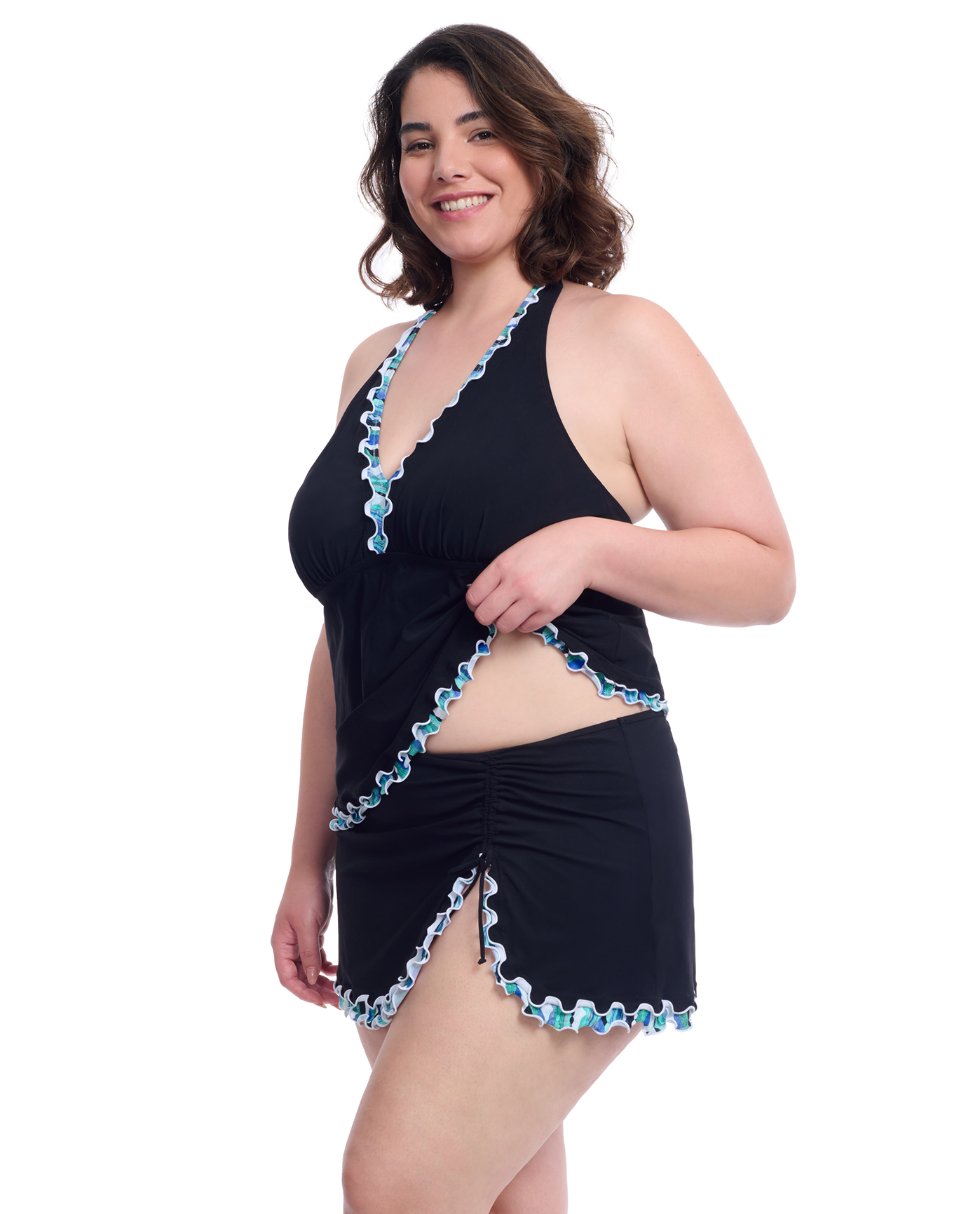 Bachata Plus Size Halter Tankini Top