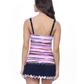 Back View Of Profile by Gottex Riga E Cup Solid Center Ruched Tankini | Gottex Mirage Black
