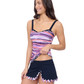 Side View Of Profile by Gottex Riga E Cup Solid Center Ruched Tankini | Gottex Mirage Black