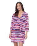 Riga V Neck Mesh Cover-Up Dress