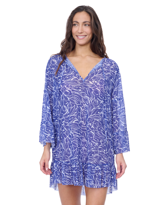 Profile by Gottex Tulip Mesh Tunic with Flounce Coverup