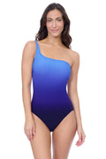 Splendor Ombre One Shoulder One Piece
