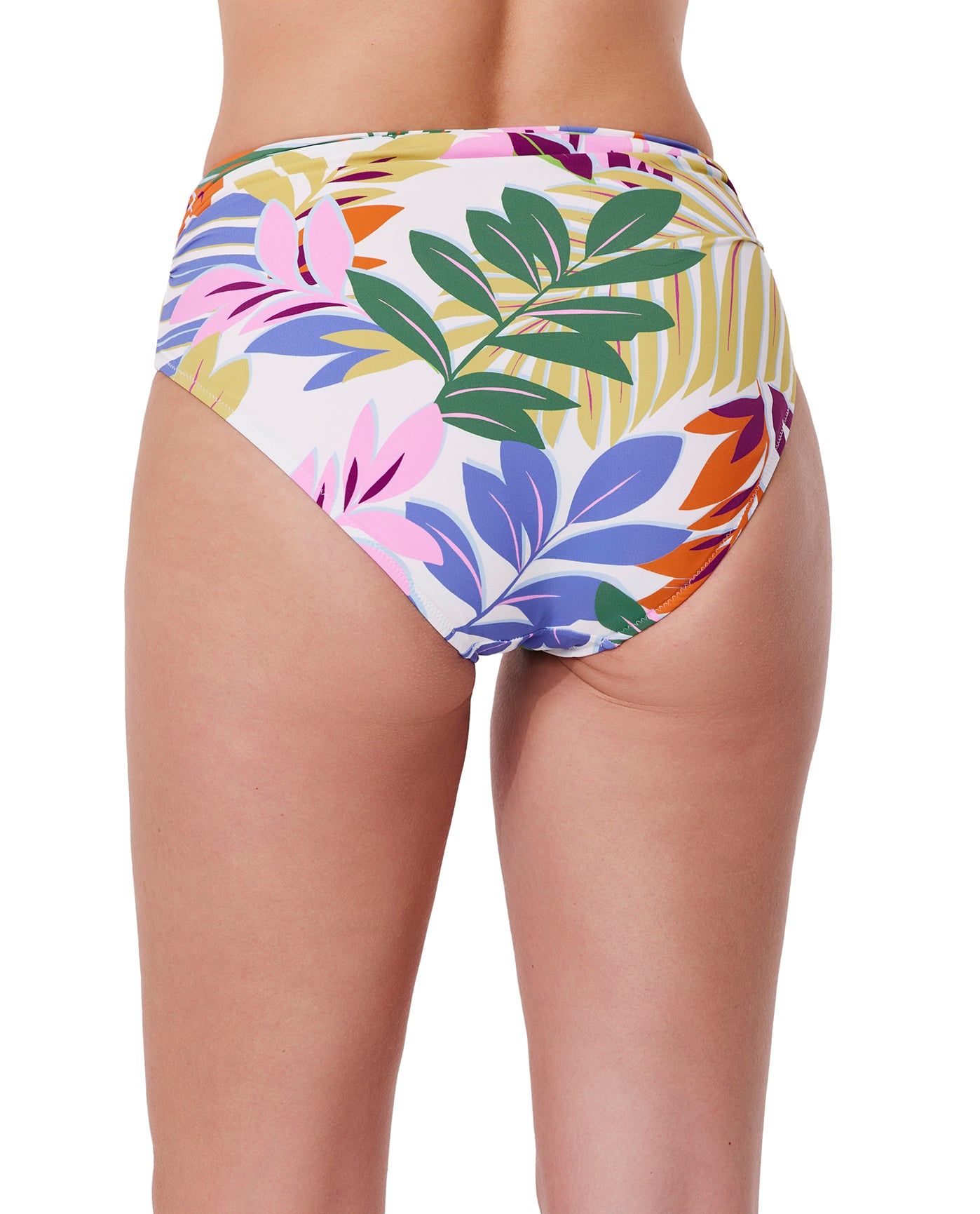 Costa Del Sol Shirred High Waist Swim Bottom | Costa-Multi