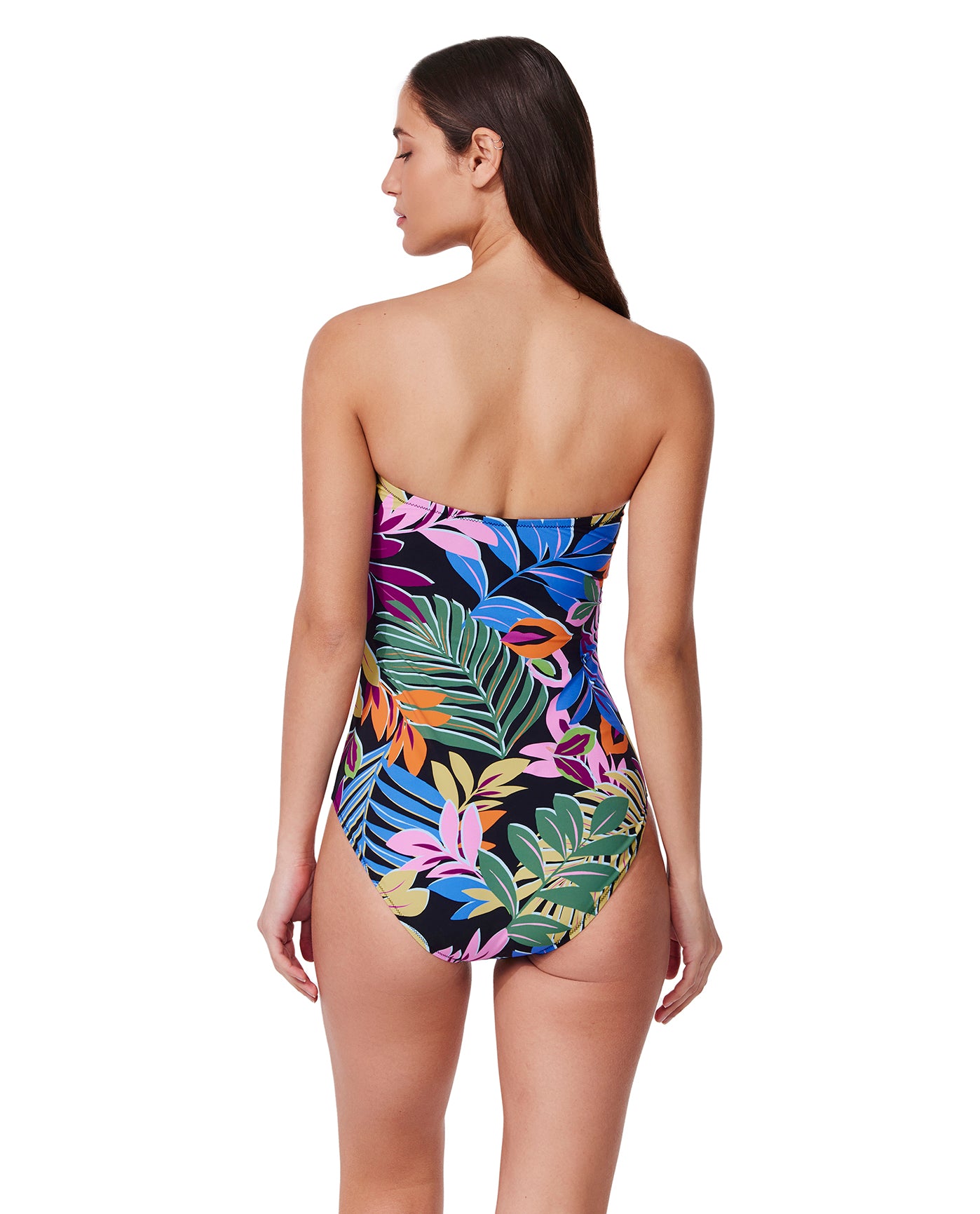 Costa Del Sol Bandeau One Piece |Costa-Black-Multi