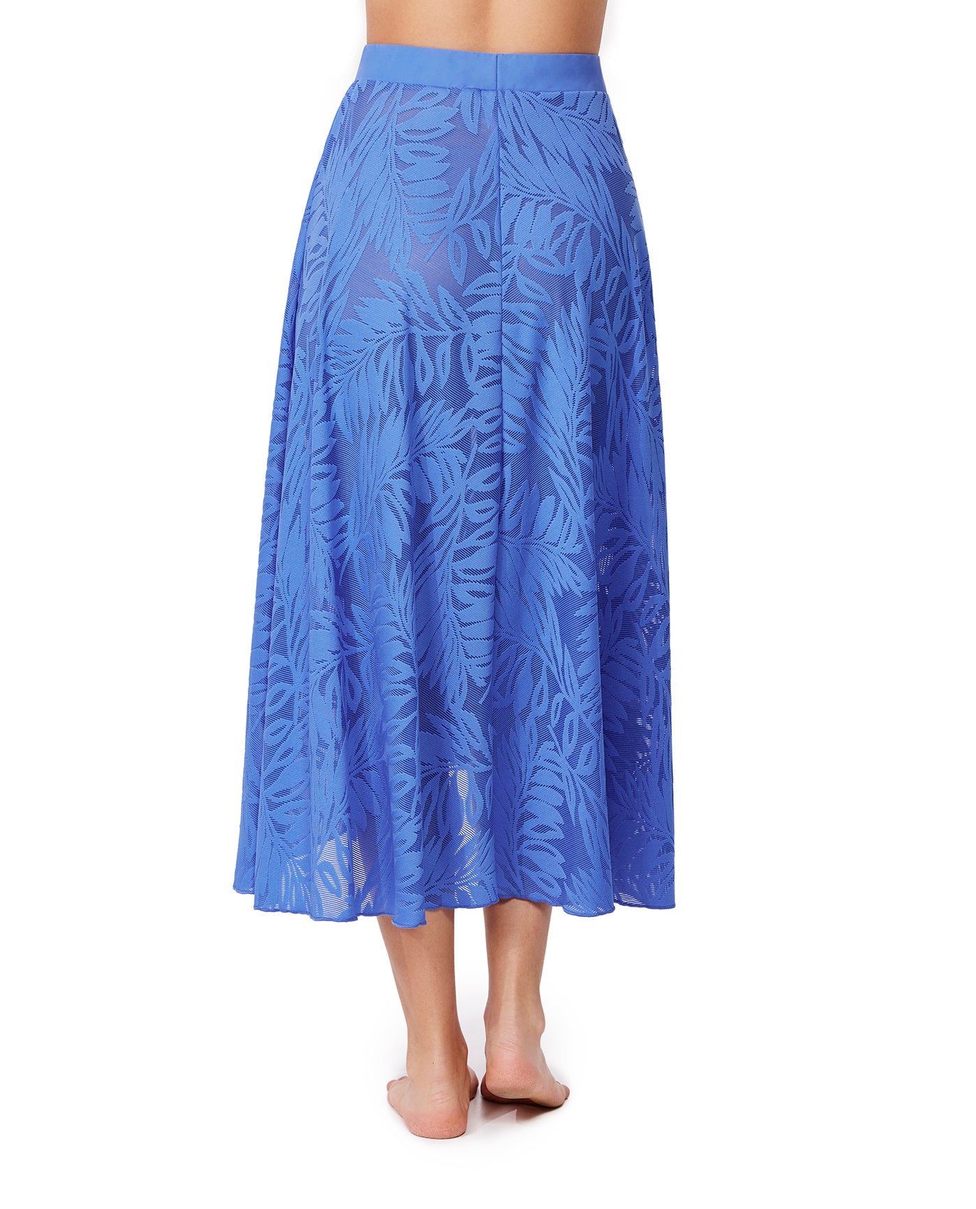Skyfall Textured High Low Skirt Cover-Up | Skyfall-Blue