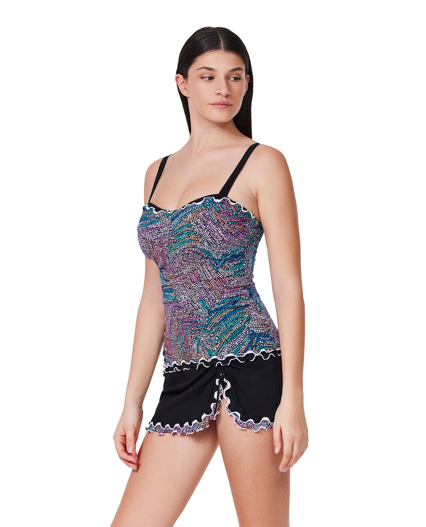 Layla Tricolore E-Cup Tankini Top