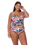 Haut de tankini grande taille Plantopia - Multicolore