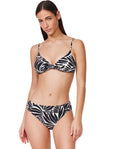 Comeback Bikini Top-Blk/wh