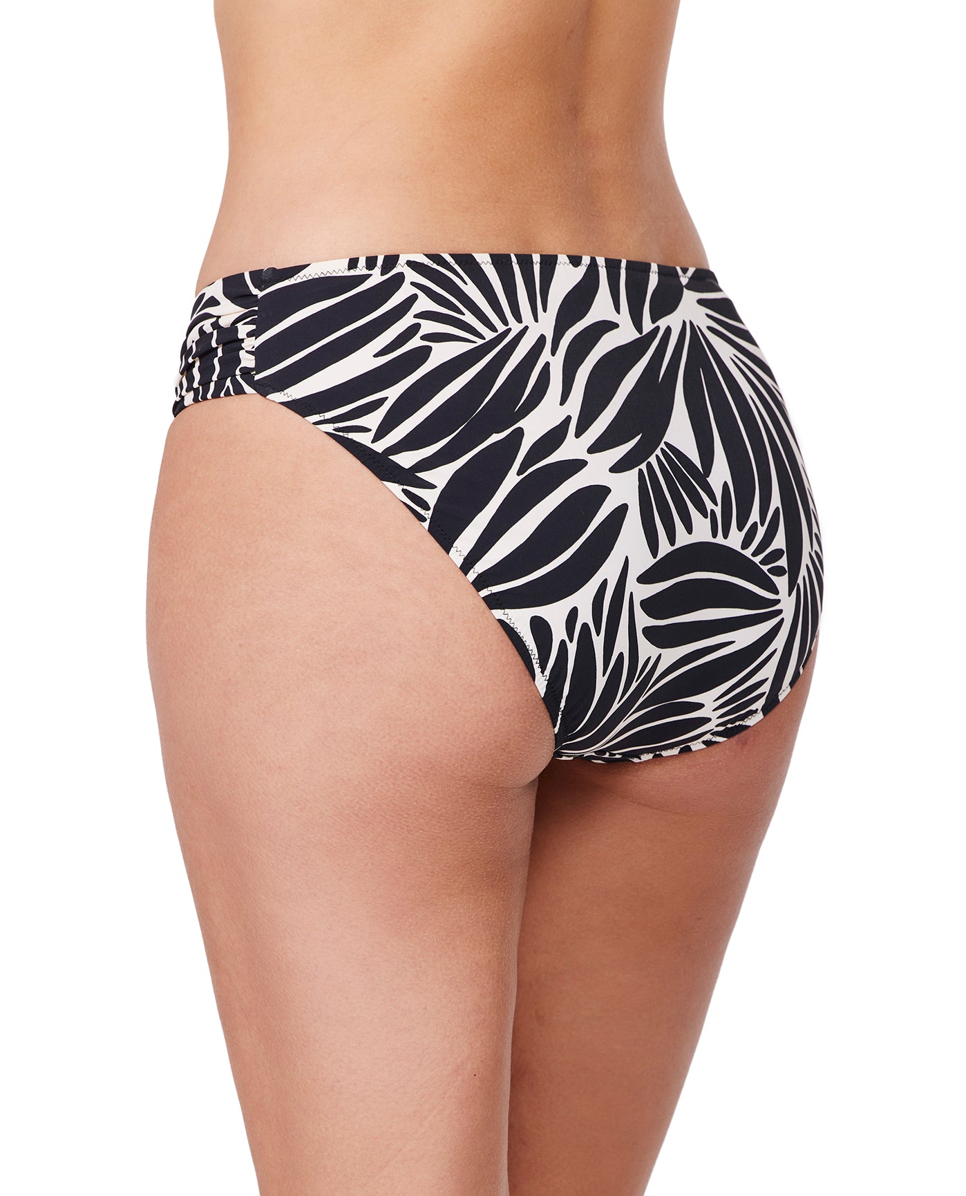 Comeback Mid Rise Swim Bottom -Blk/wh