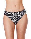 Bas de maillot de bain taille mi-haute Comeback - Noir/blanc