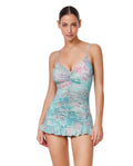 Souk V-Neck Swimdress -Tur/multi