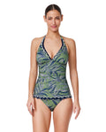 Haut de tankini licou Palmita - Vert crépuscule