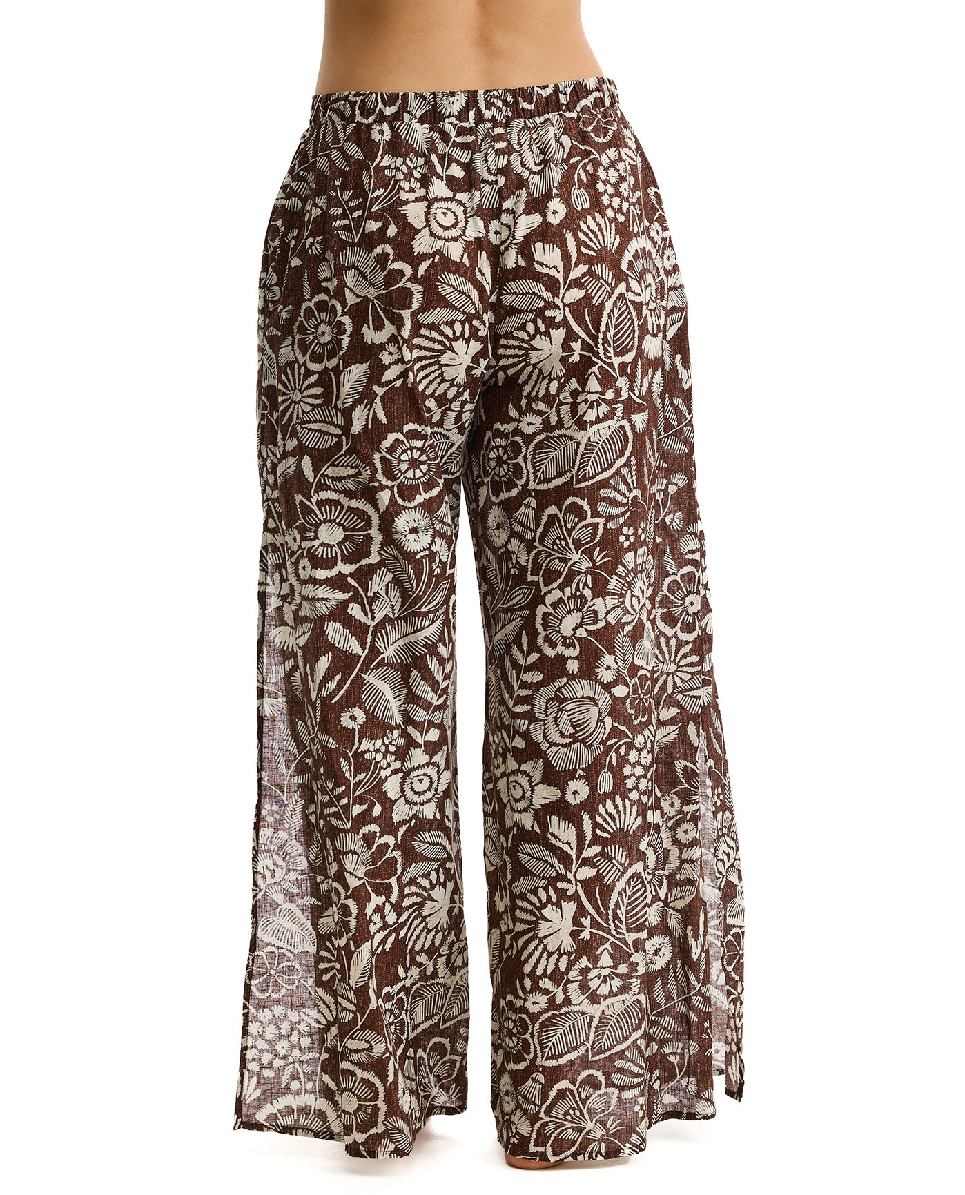 Profile by GottexGarden Mist Linen Beach Pant Cover-Up -BrownCover Ups