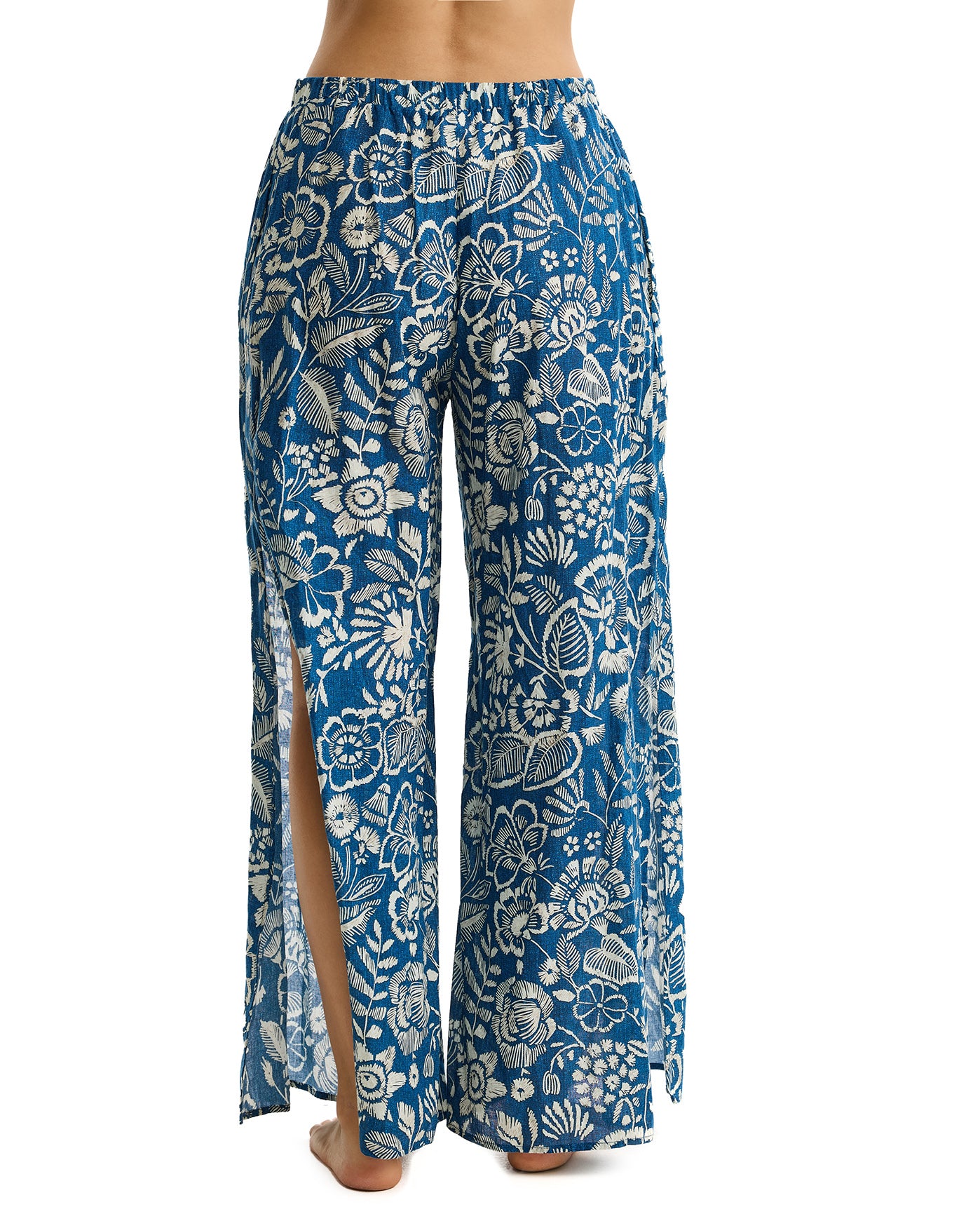 Profile by GottexGarden Mist Linen Beach Pant Cover-Up -DenimCover Ups