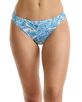 Boho Bloom Classic Mid Rise Swim Bottom -Blue Multi