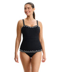 Dottie Delight E-Cup Tankini Top -Black