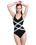 Elegant Essence One Piece-Blk/wh