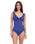 Tutti Frutti D Cup V Neck Frill Tankini Top