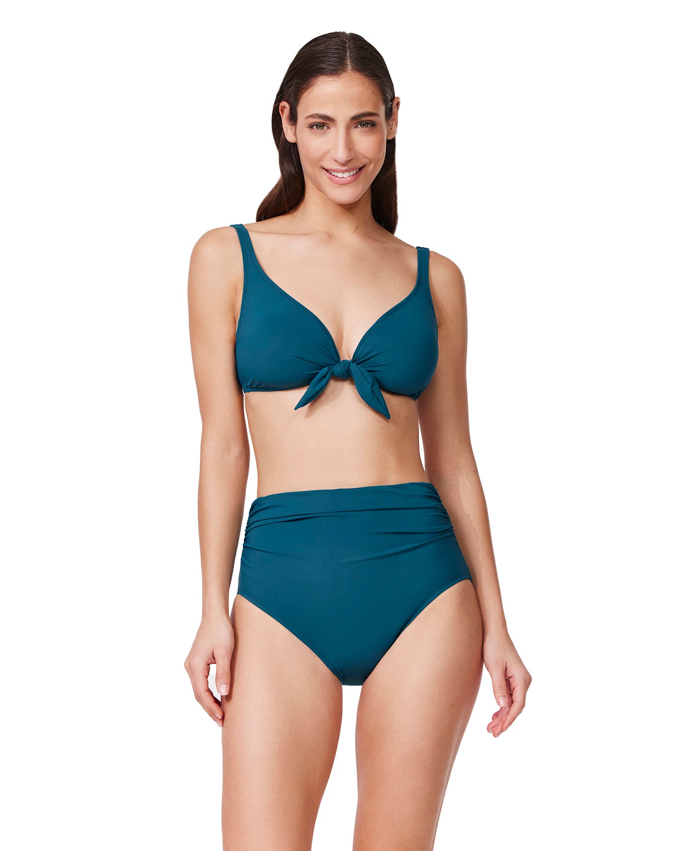 Tutti Frutti Fashion Underwire Bikini Top-Petrol