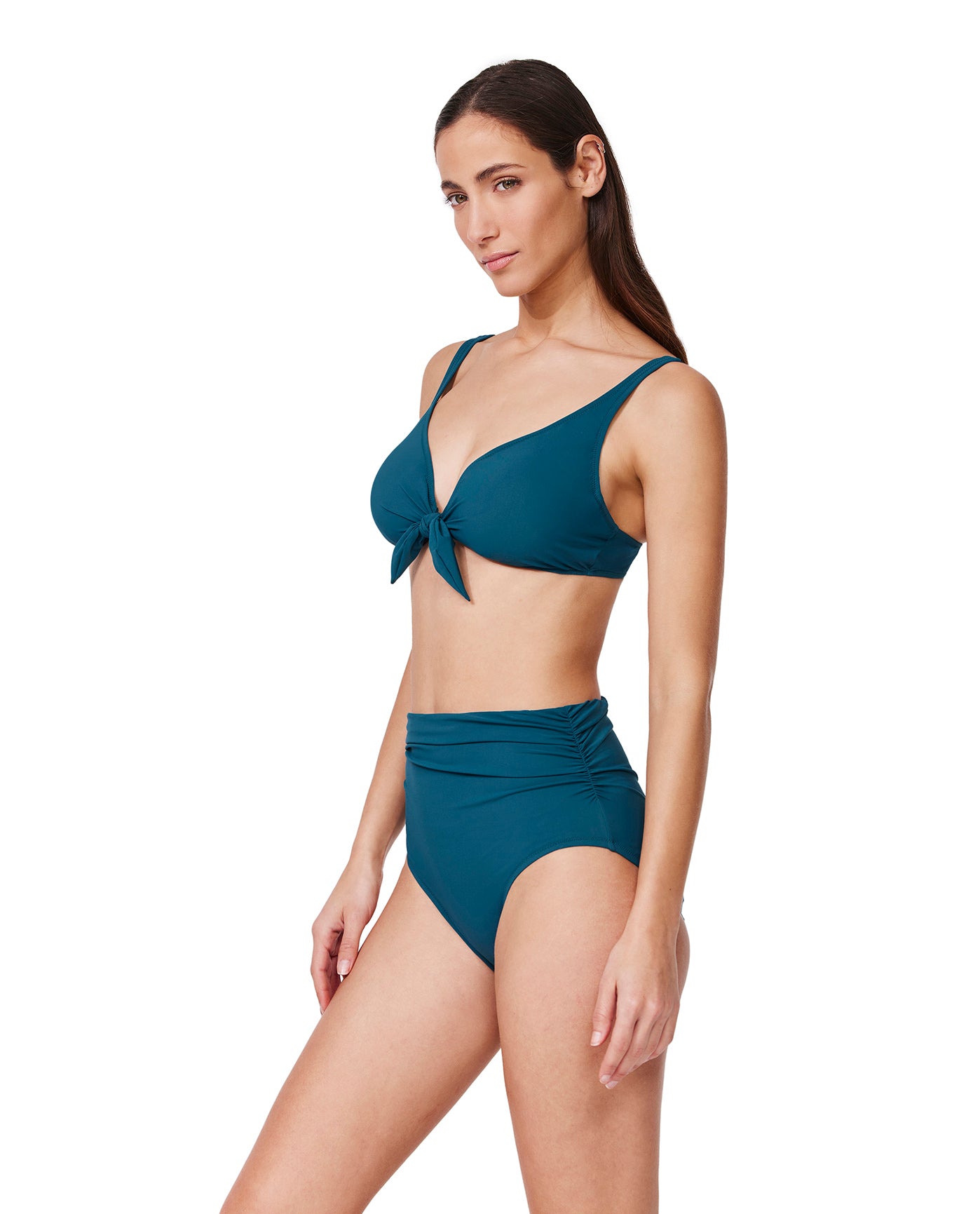 Tutti Frutti Fashion Underwire Bikini Top-Petrol