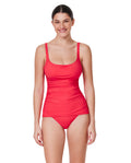 Tutti Frutti Fashion D-Cup Scoop Neck Tankini Top-Coral