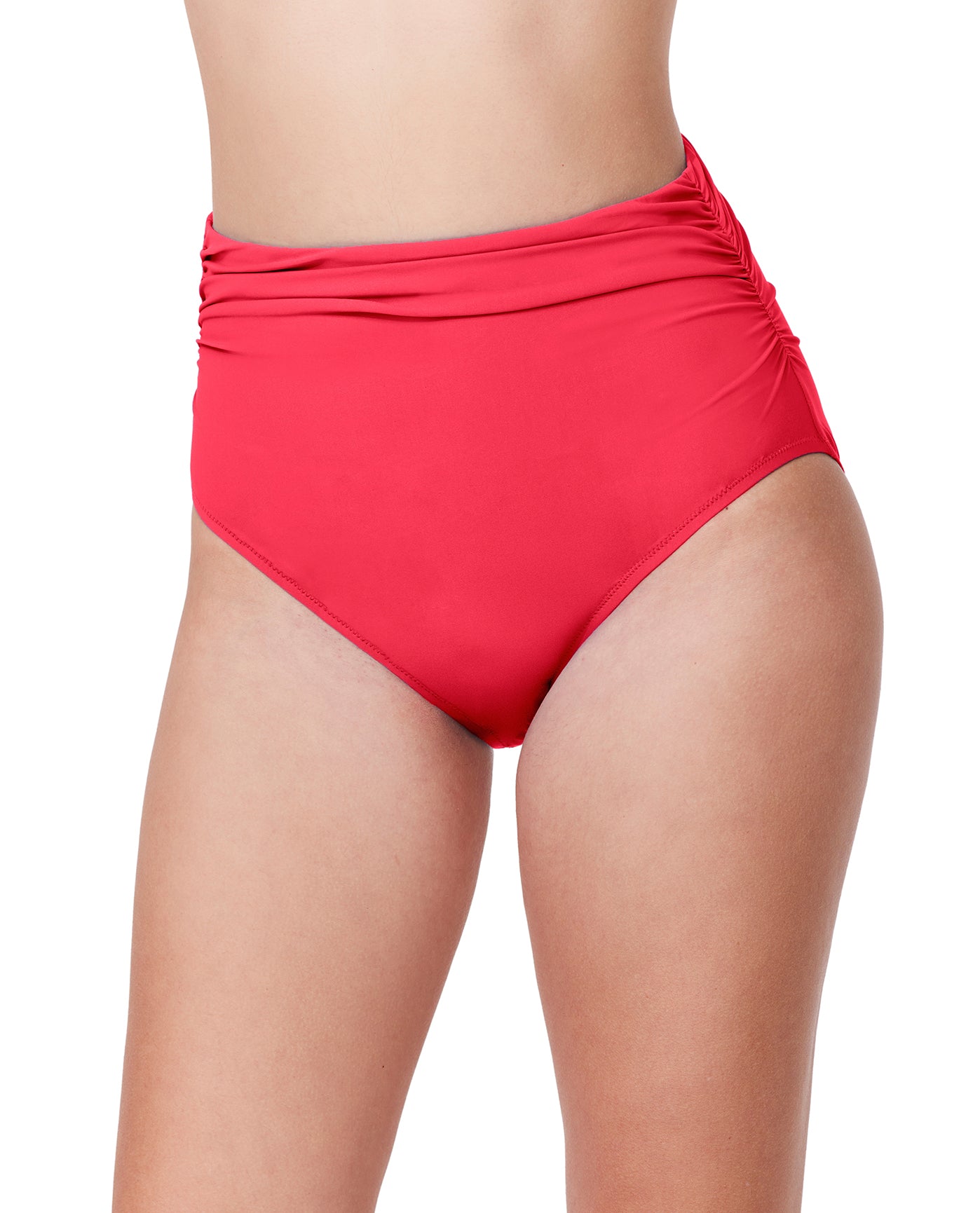 Tutti Frutti Shirred High Waist Swim Bottom