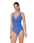 Tutti Frutti D-Cup V-Neck Gold Beaded One Piece