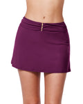 Tutti Frutti Gold Beaded Pull-On Cover-Up Skirt