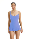 Tutti Frutti V-Neck Swimdress-Periwinkle