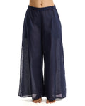 Tutti Frutti Linen Beach Pant Cover-Up -Navy