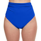 Front View Of Profile By Gottex Tutti Frutti High Waist Tankini Bottom | PROFILE TUTTI FRUTTI COBALT
