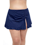 Tutti Frutti Plus Size Side Slit Cinch Swim Skirt