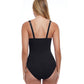 Back View Of Profile By Gottex Tutti Frutti D-Cup Underwire One Piece Swimsuit | PROFILE TUTTI FRUTTI BLACK