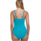 Back View Of Profile By Gottex Tutti Frutti D-Cup Underwire One Piece Swimsuit | PROFILE TUTTI FRUTTI TURQUOISE