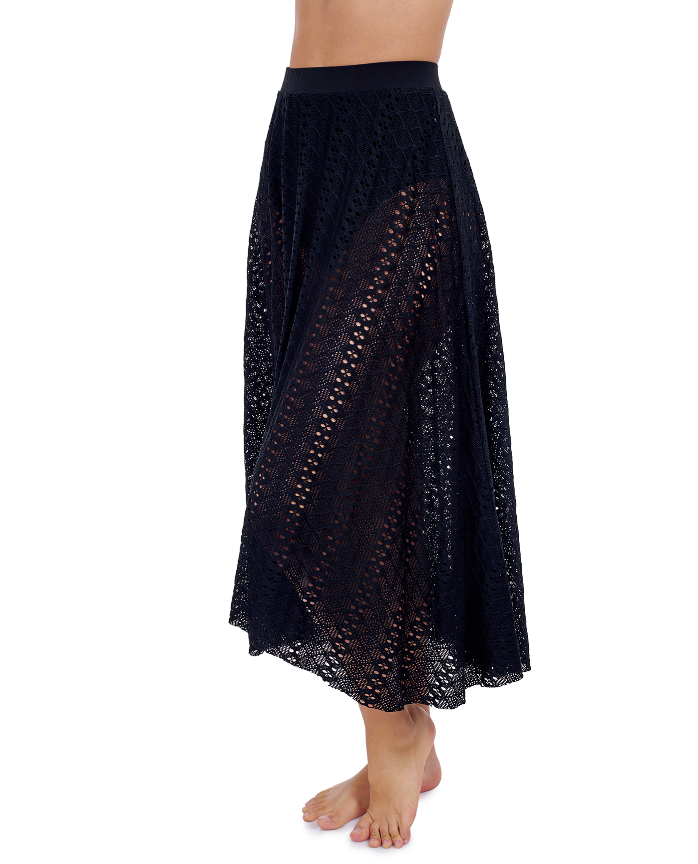 Tutti Frutti Texture Pull On Cover Up Skirt