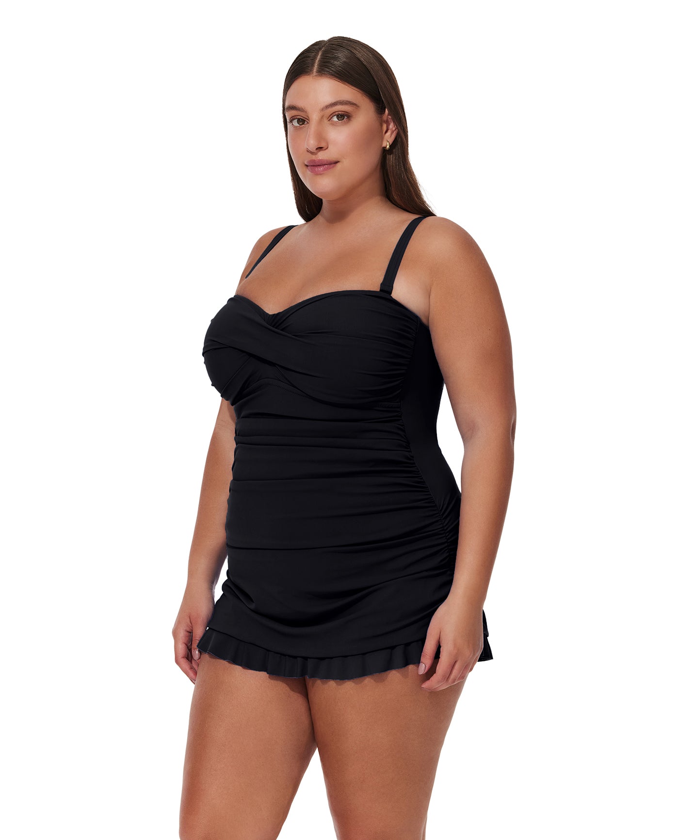 Tutti Frutti Plus Size Bandeau Swimdress