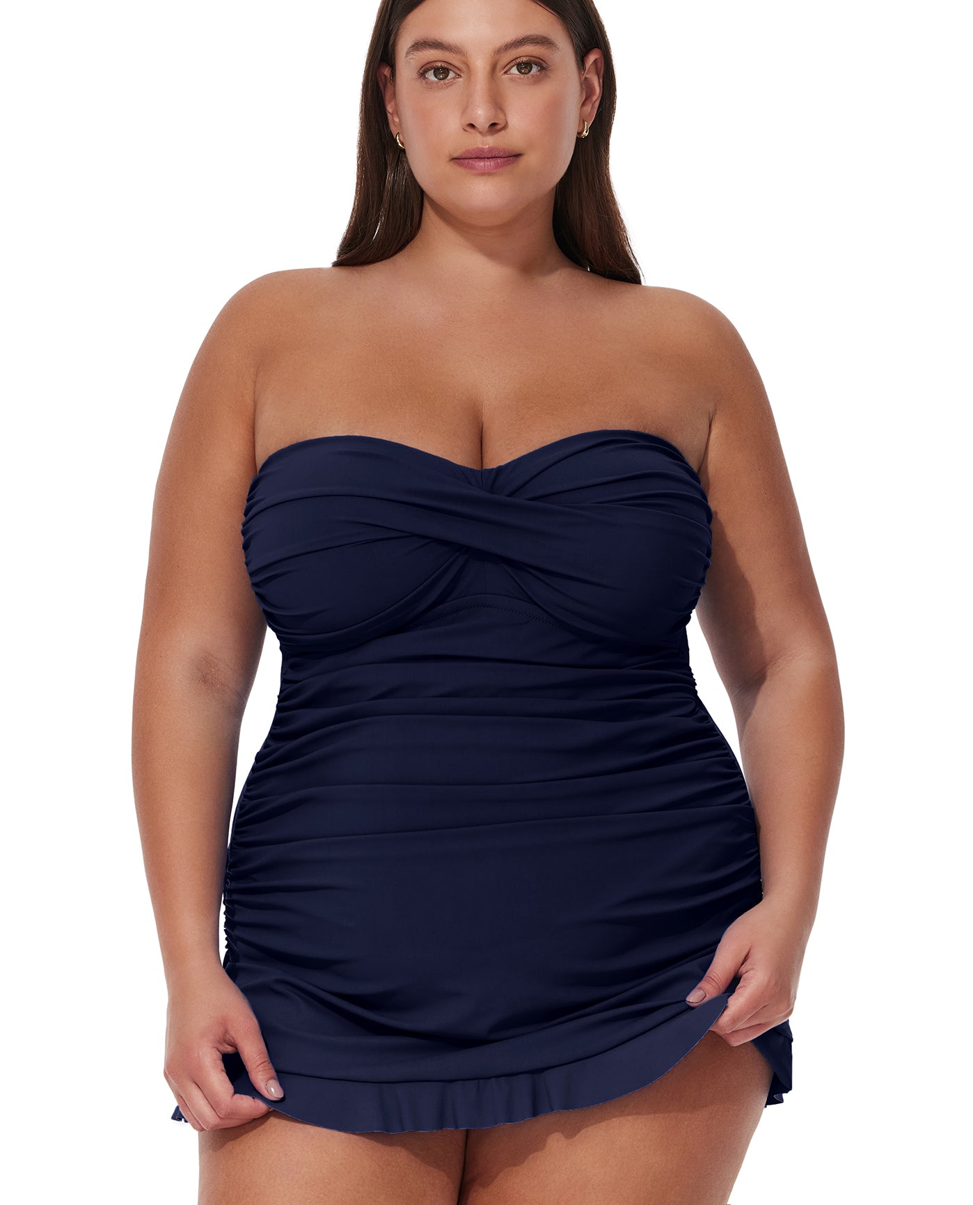 Tutti Frutti Plus Size Bandeau Swimdress