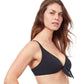 Side View Of Profile By Gottex Tutti Frutti Tie Front Bikini Top | PROFILE TUTTI FRUTTI BLACK